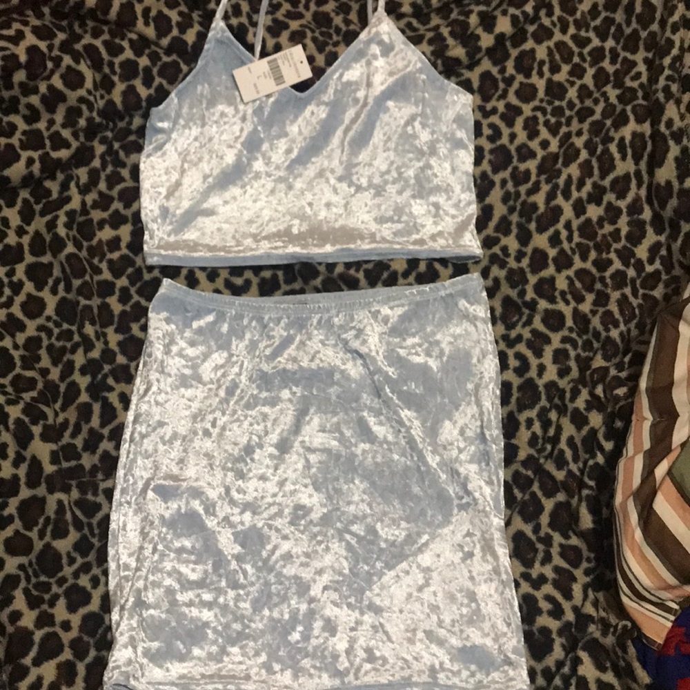 Two piece velvet set
